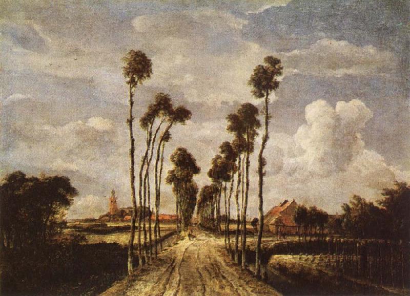 HOBBEMA, Meyndert The avenue in Middelharnis